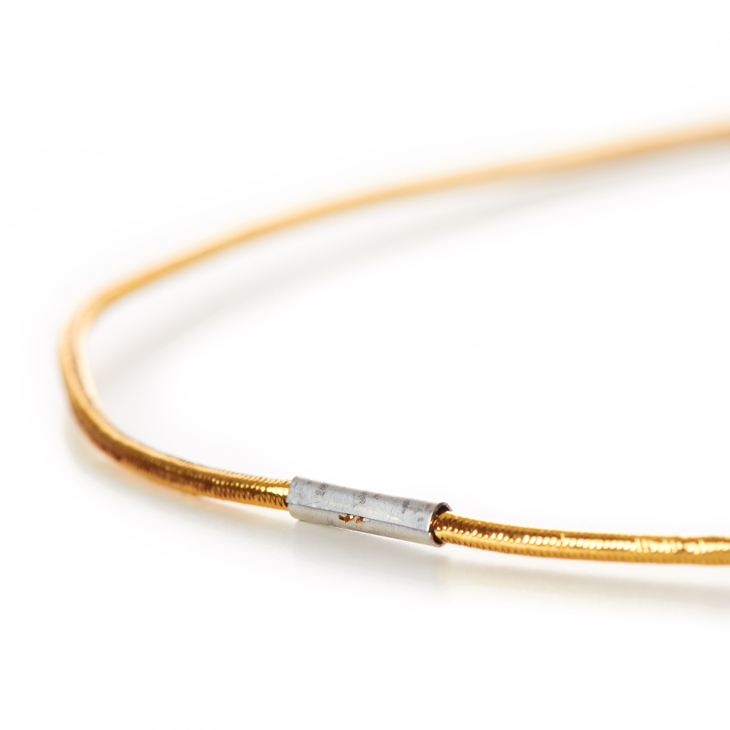Decorative Menu Loops Lurex Round Elastic Gold Metal Tag