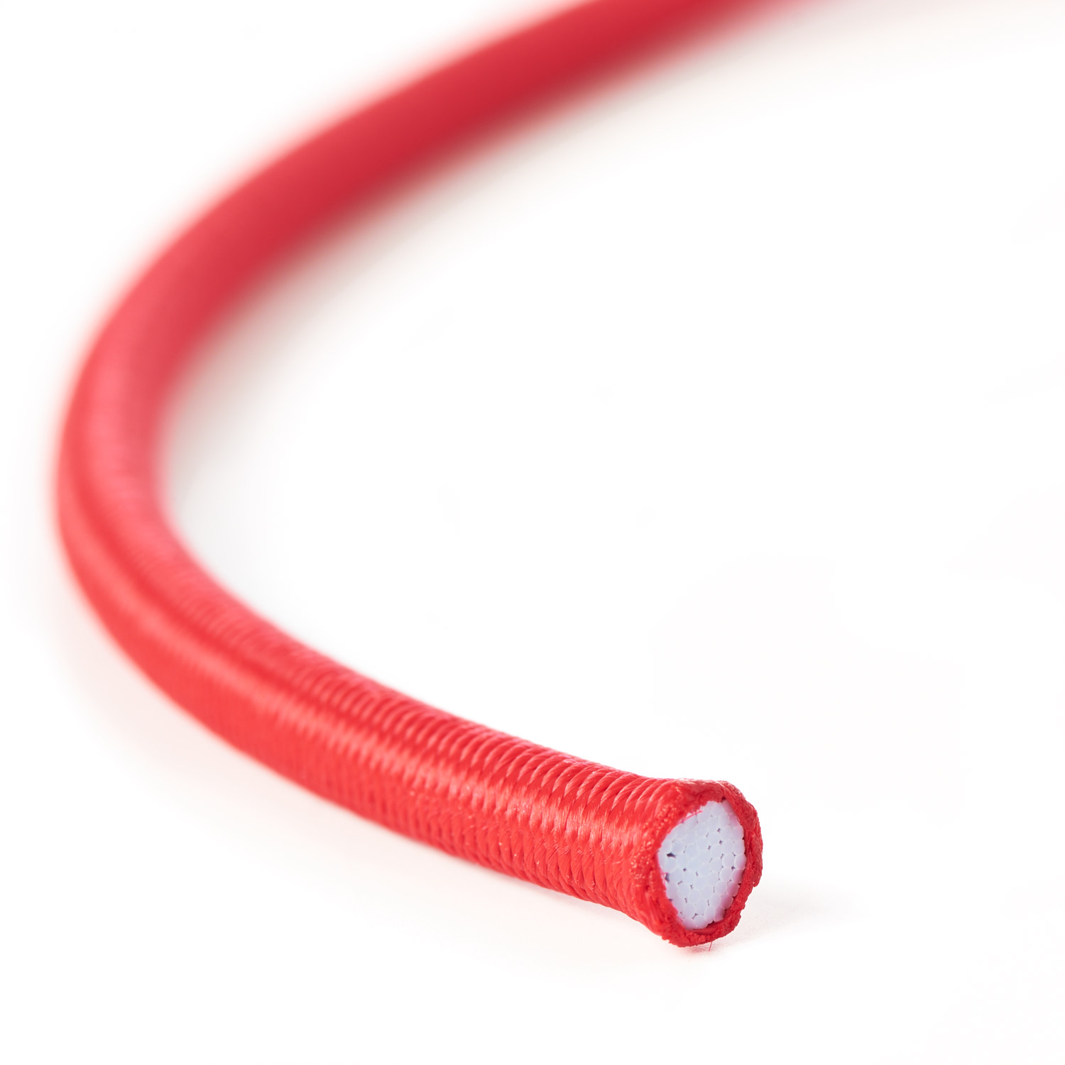 Round Elastic Heat Cut Lengths Bungee Shock Cord Red Sealed