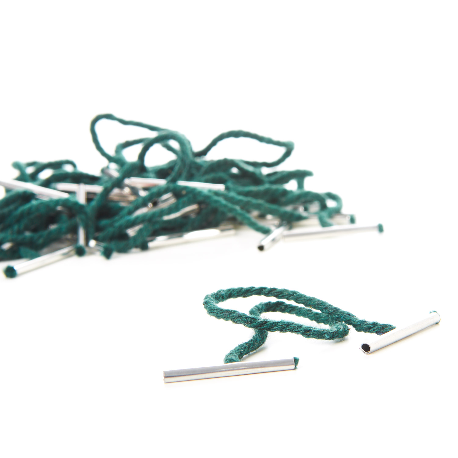 Treasury Tags Metal Ended Green Manufacturers Bespoke Plastic String