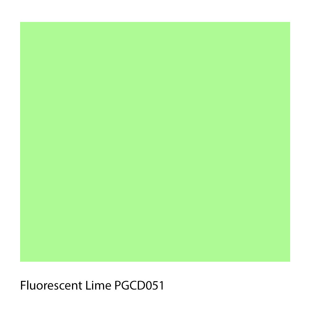 Fluorescent Lime PGCD051 Polyester Yarn Shade Colour