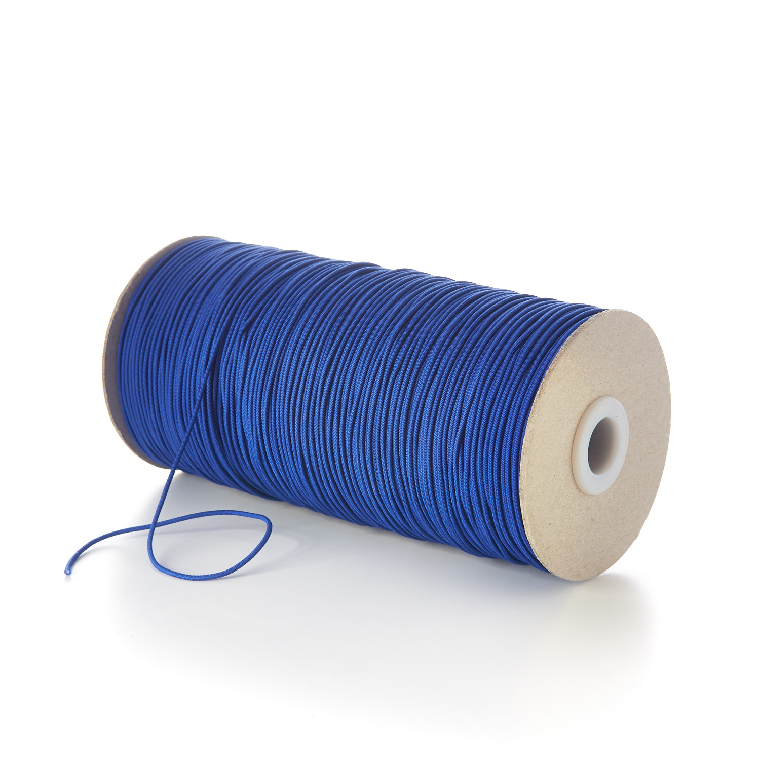 1.5mm Fine Thin Round Elastic Rubber Polyester Royal Blue