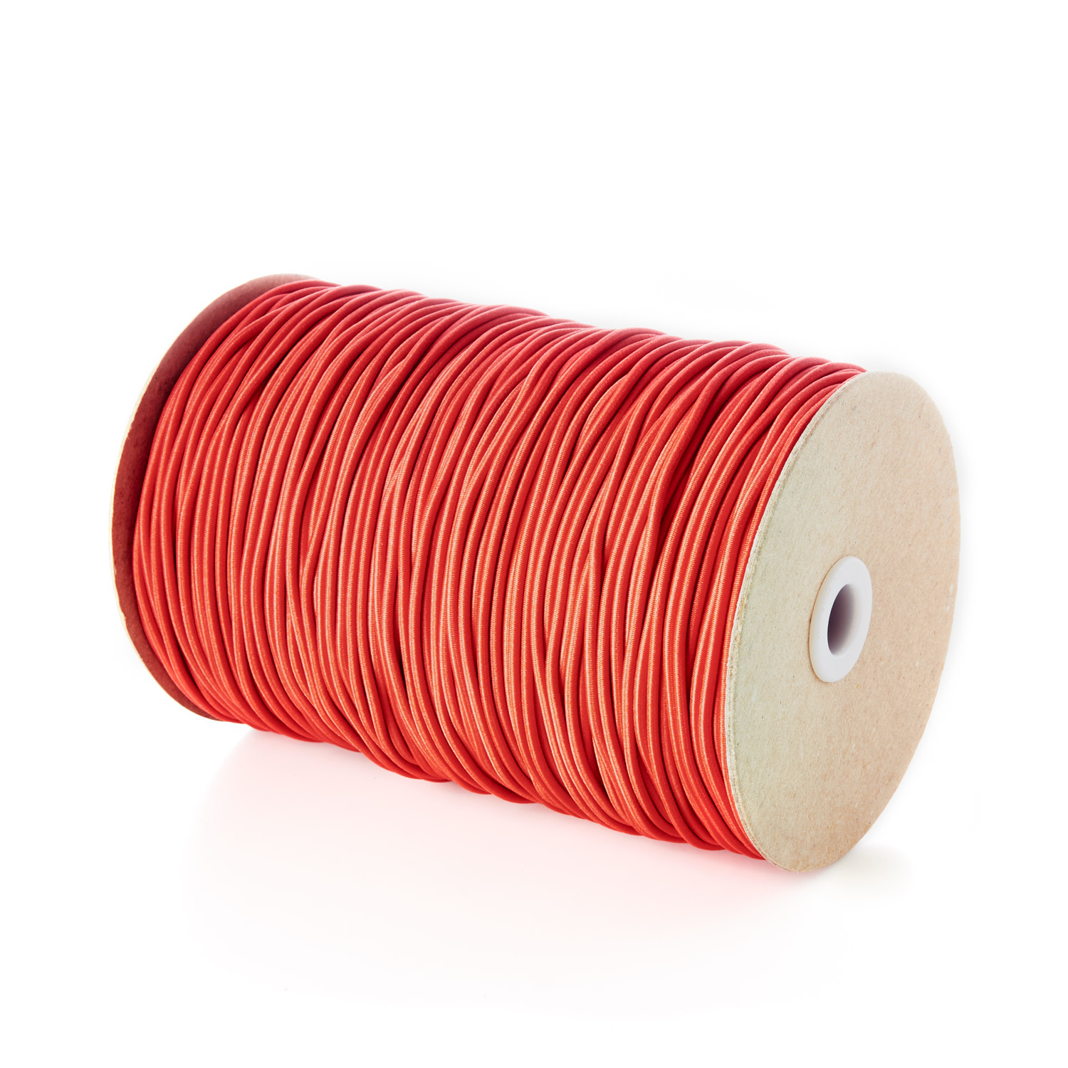 3mm Fine Thin Round Elastic Rubber Polyester Rosemadder Red TPE43