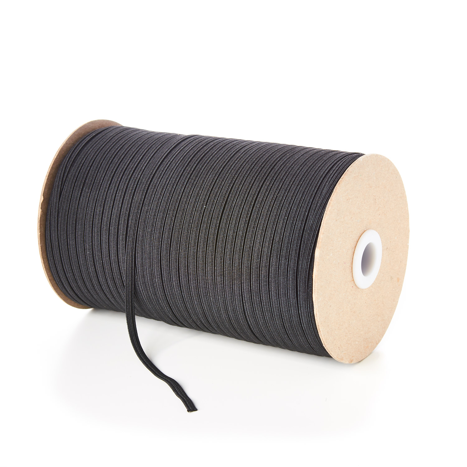 4mm 6 Cord Flat Elastic Black Trim Sewing Tailoring