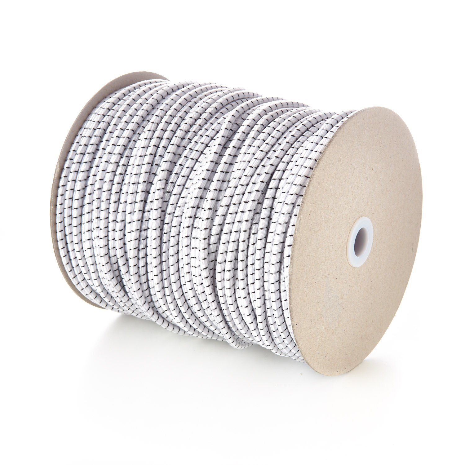 5mm Round Elastic Bungee Shock Cord Leicester Manufacturer White Natural Black Fleck Polypropylene Rubber