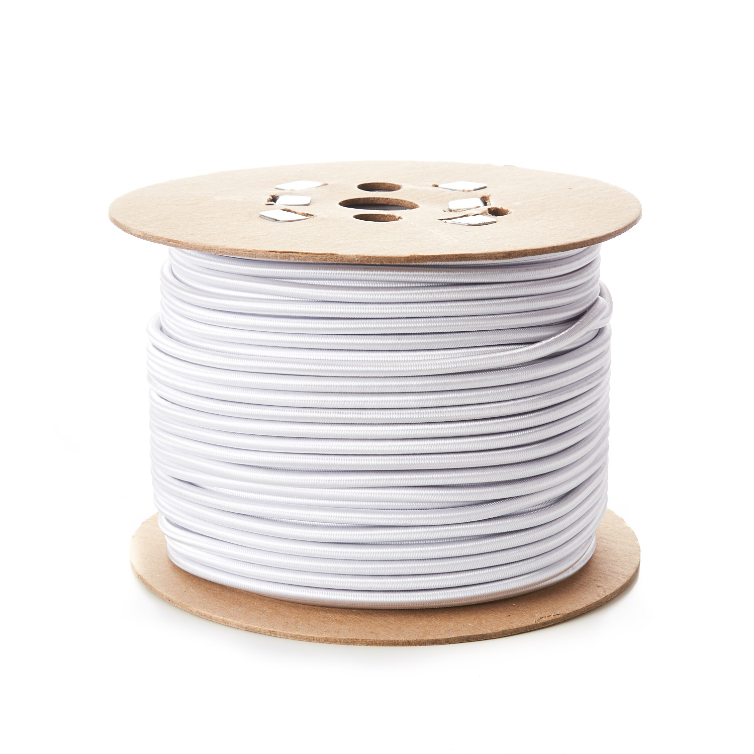 6mm Round Elastic Bungee Shock Cord White Natural Colours Polypropylene Rubber Stretch Rope