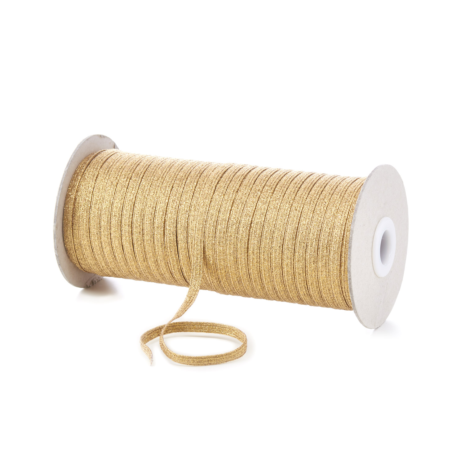 5mm flat elastic elastic tape Elastic lurex flat gold