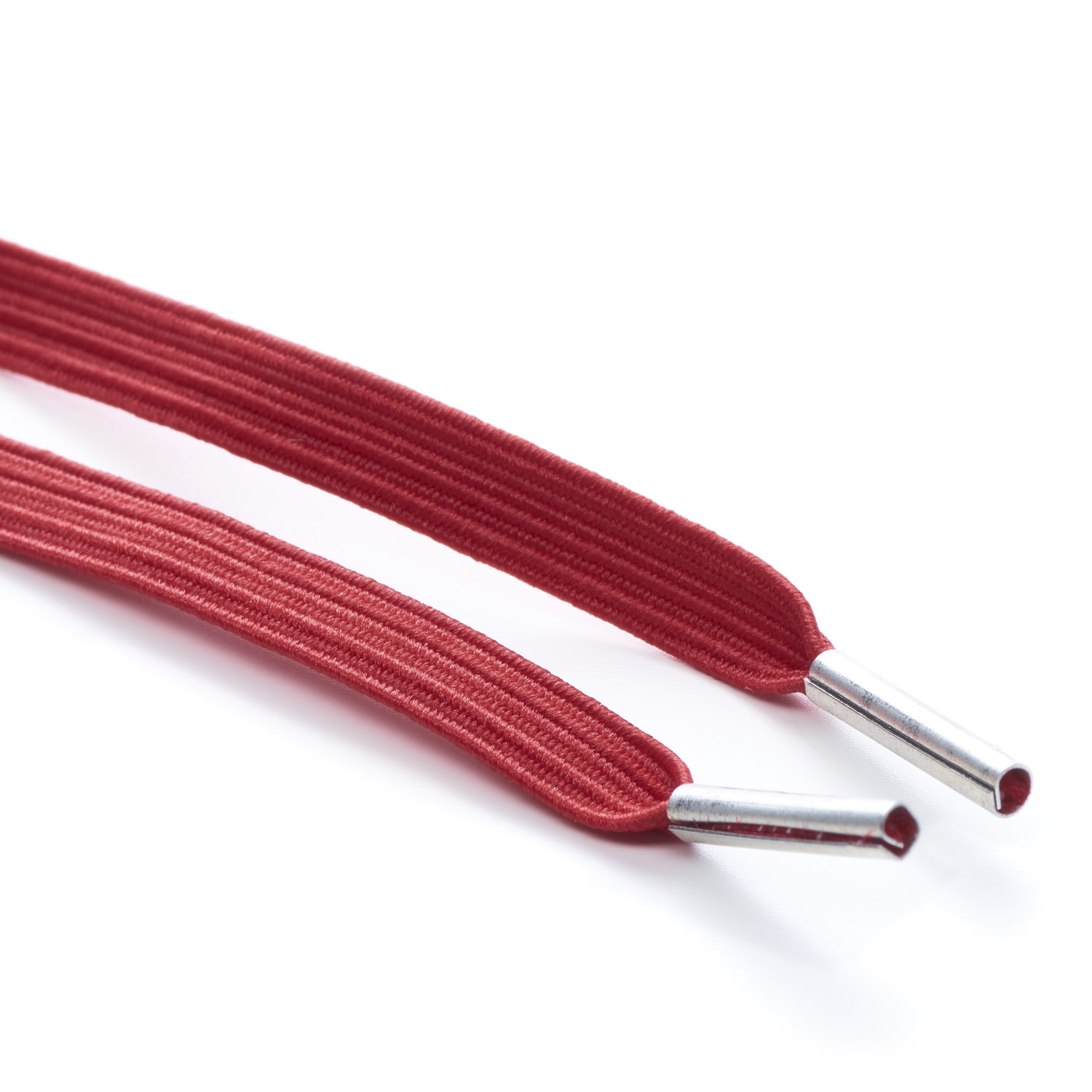 Flat Elastic Shoe Laces Red Cord