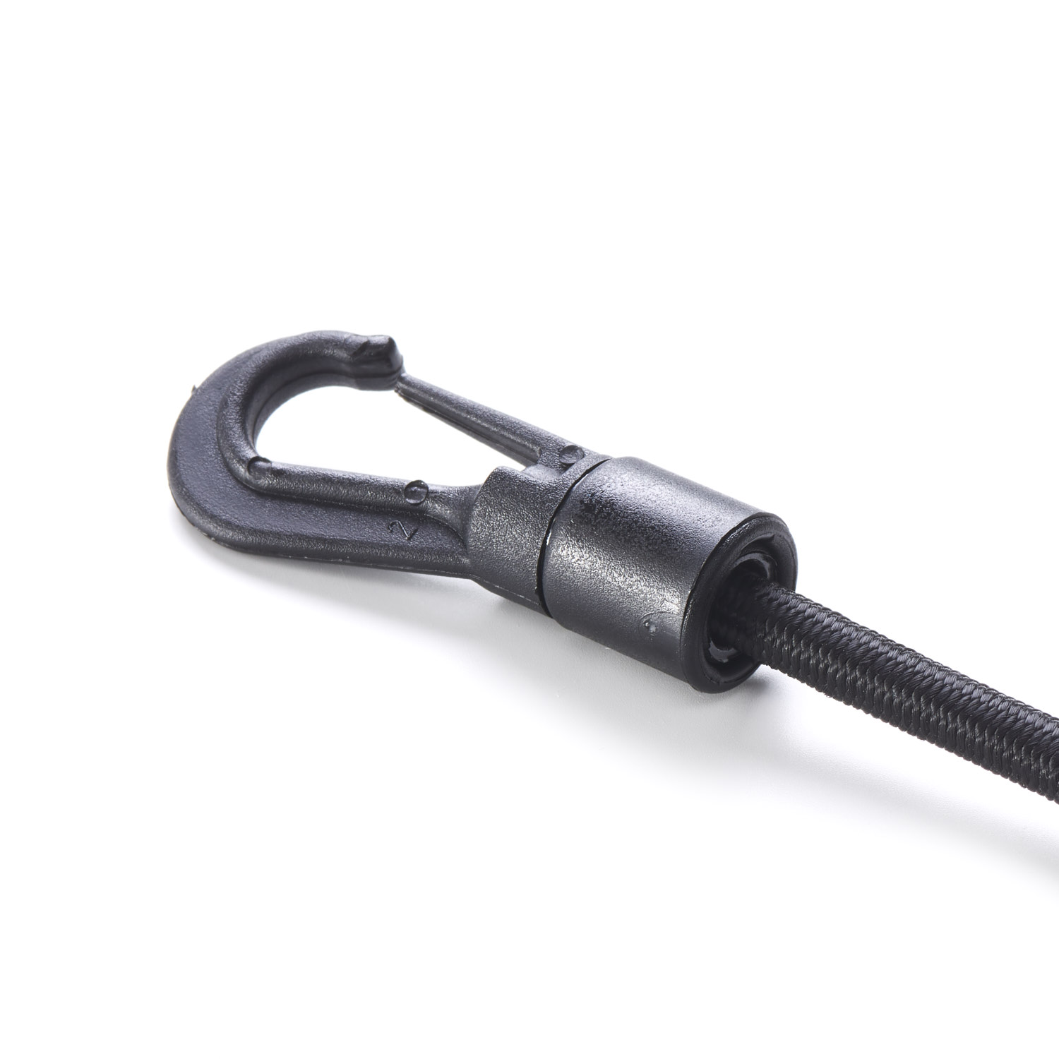 Gated Plastic Hook Ties Bungee Shock Cord Round ELastic Tie Down