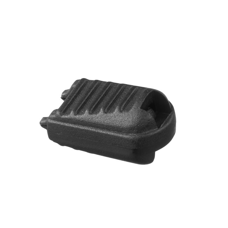 Plastic Crocodile Clip Cord Lock Grip Black for garments, bags, sportswear, and accessories