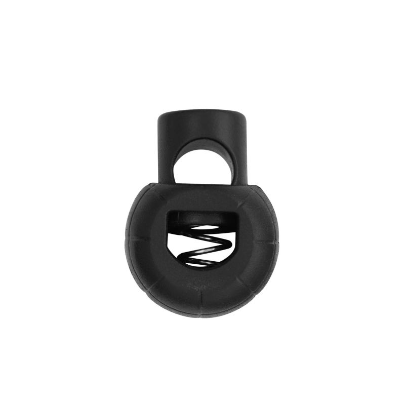 Plastic Mushroom Toggle Cord Lock Black Hoodies, joggers, shorts, tracksuits, rucksacks, backpacks, luggage, PE bags, jackets, coats, tents, sportswear, sewing & crafting, DIY projects