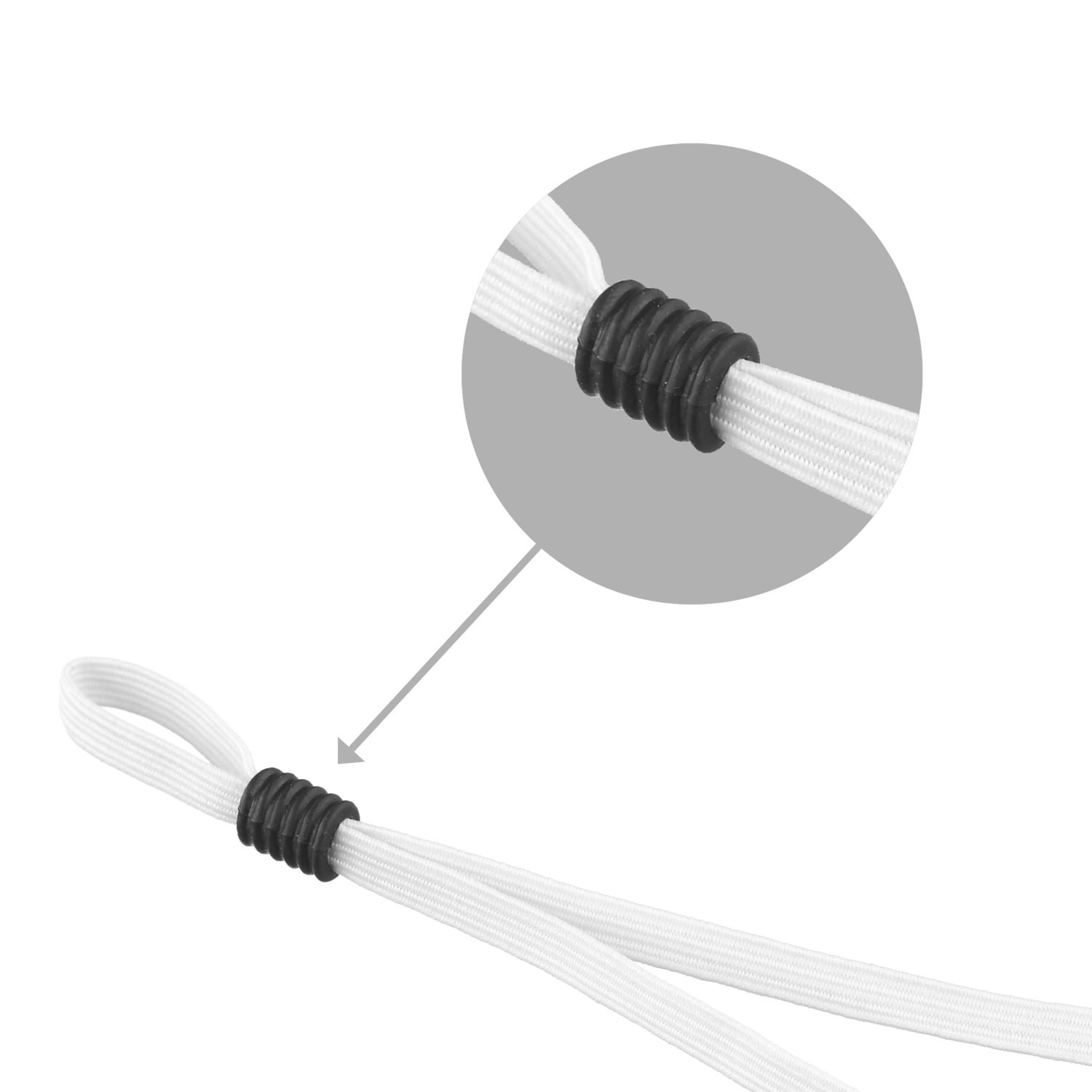 Face-Mask-Ear-Loop-Elastic-with-Black-Rubber-Cylinder-Stopper-Adjuster